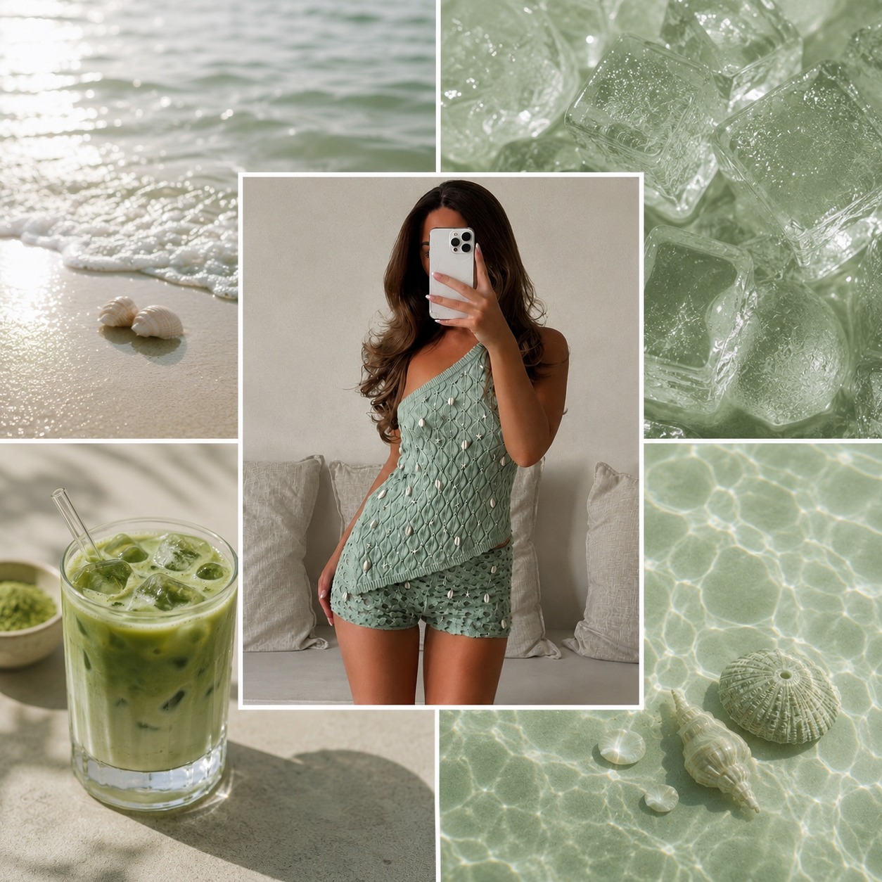 AURELIA CO ORD Shade: Matcha. Made to order (5/7 days)