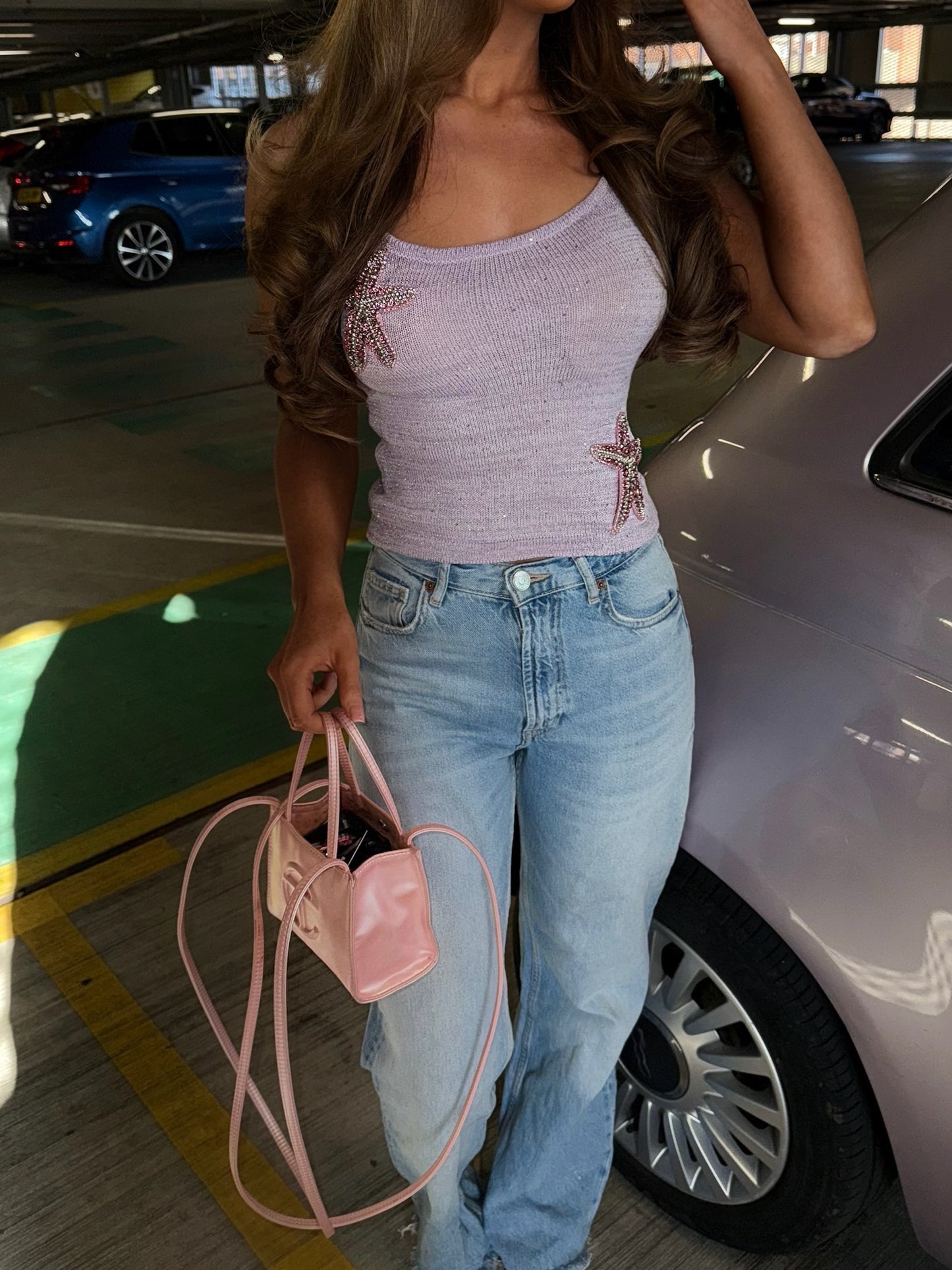 Azibi Lilac Vest Top