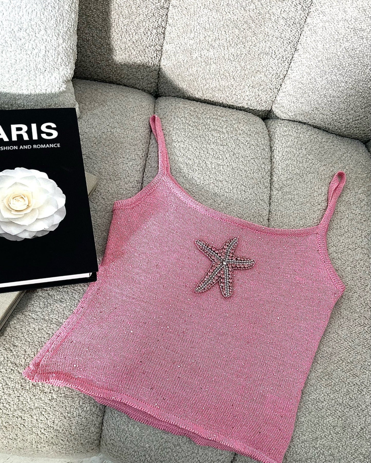 Azibi Starfish Embellished Vest Top