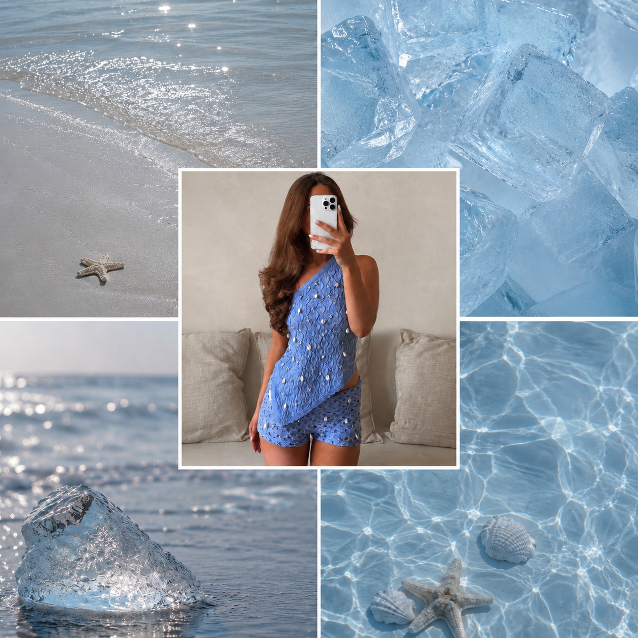 AURELIA CO ORD. Shade: Iced. Made to order (5/7 days)