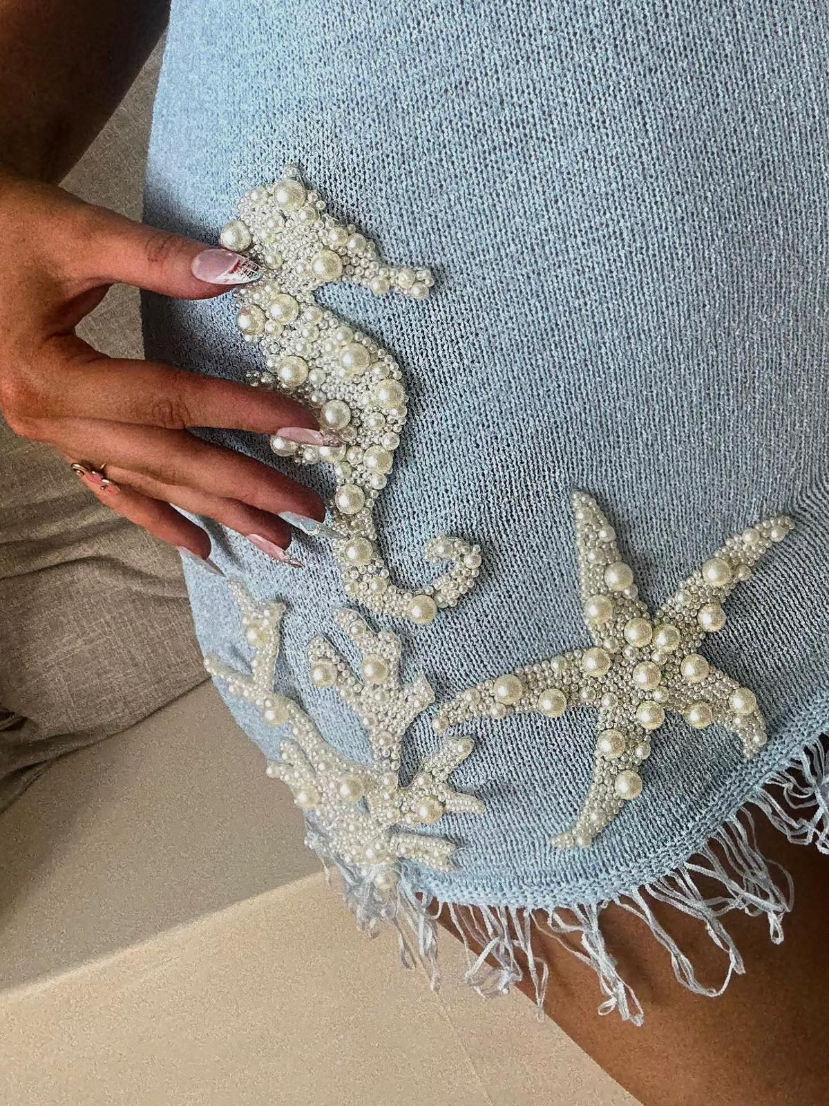 Perla Blue Mini Dress