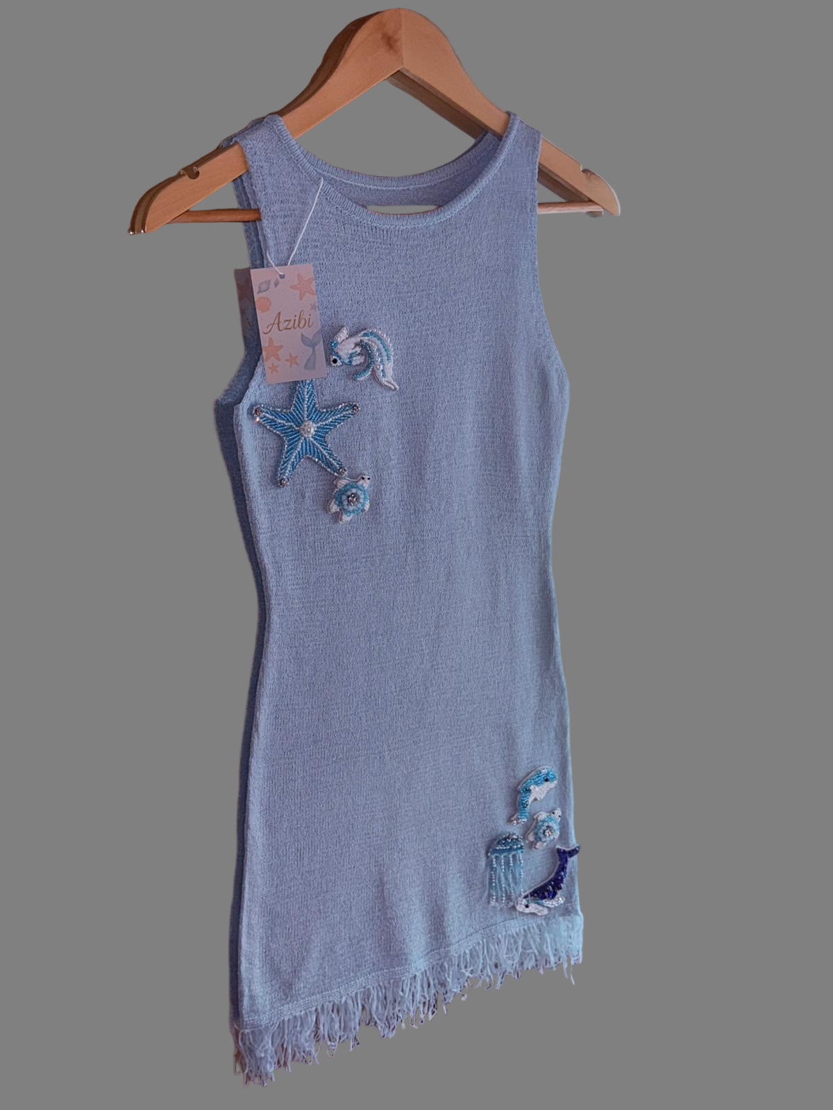 Ariel Under the Sea Mini Dress Blue