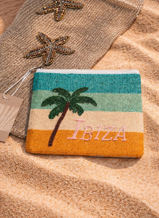 Ibiza Hand-Embellished Clutch Bag